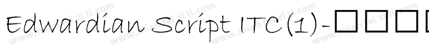 Edwardian Script ITC(1)字体转换